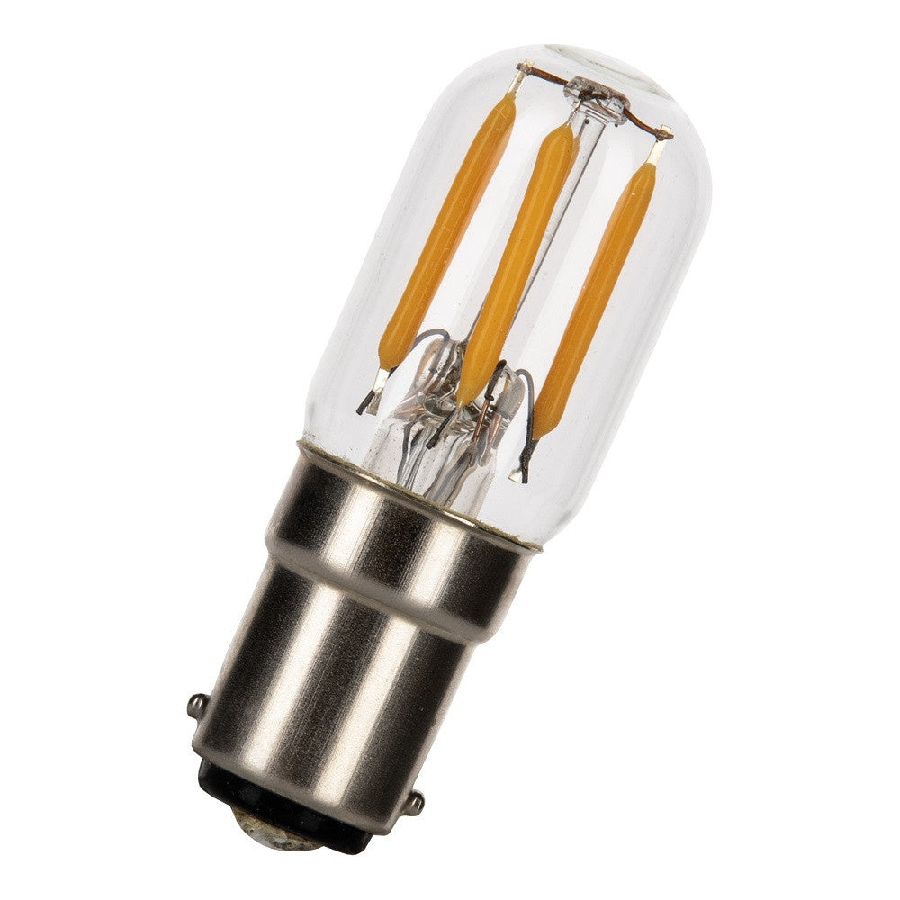 LED lampe Ba15d 2-25W, blanc chaud