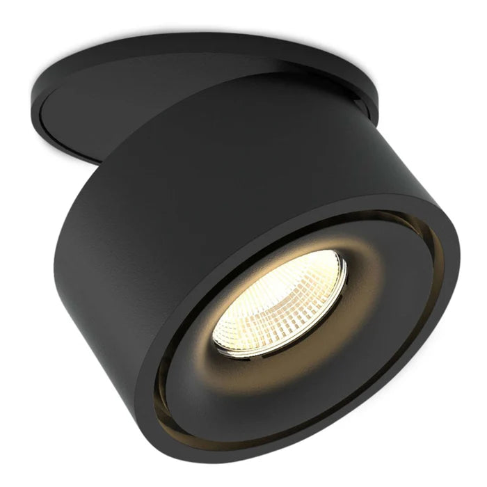 Nimis 1 spot de plafond encastrable noir 2700K