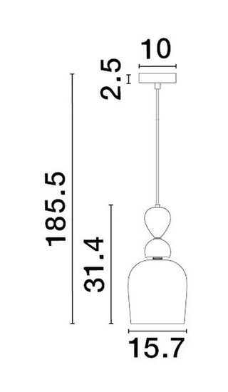 Hanglamp Murano E14 9009234