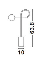 Tafellamp Dedalo G9, zwart