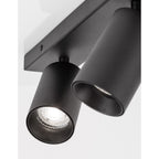 Spot en saillie TOD 2L noir sable GU10