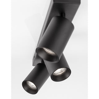 Spot en saillie TOD 3L noir sable GU10