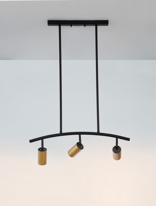 Suspension Pogno / GU10, noir