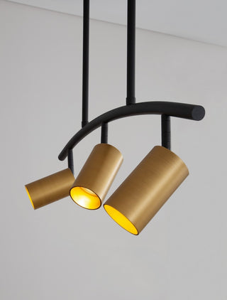Suspension Pogno / GU10, noir