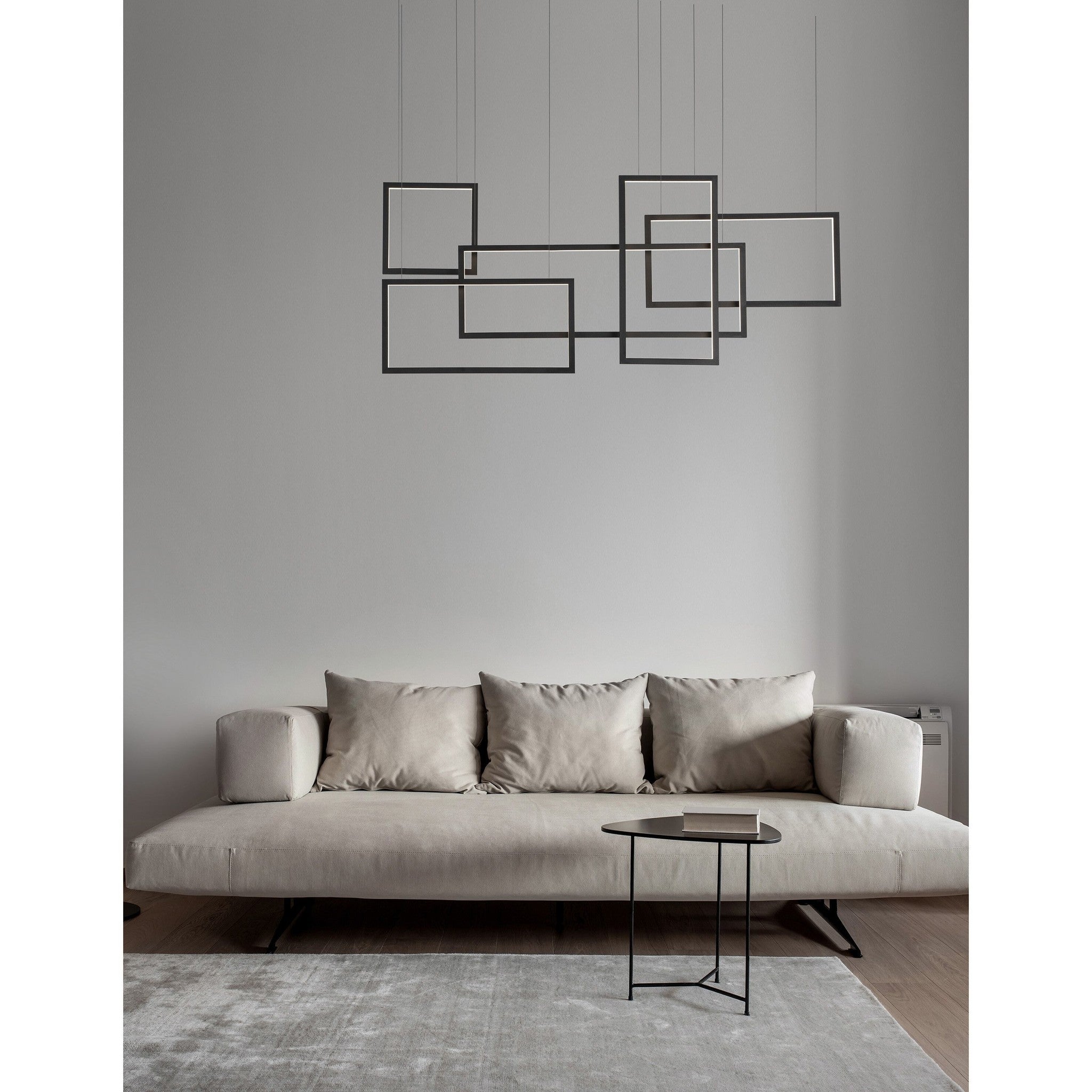 Hanglamp Cornice, zwart