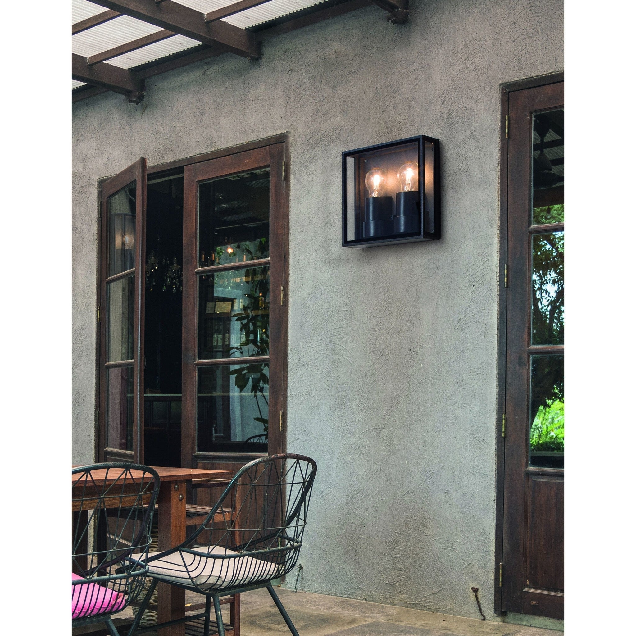 Wandlamp buiten Sorren, antraciet