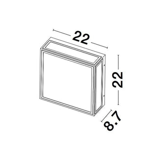 Wandlamp buiten Sorren, antraciet