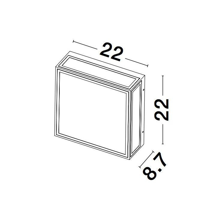 Wandlamp buiten Sorren, antraciet