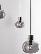 Hanglamp Cinzia Gerookt glas 9236540, zwart