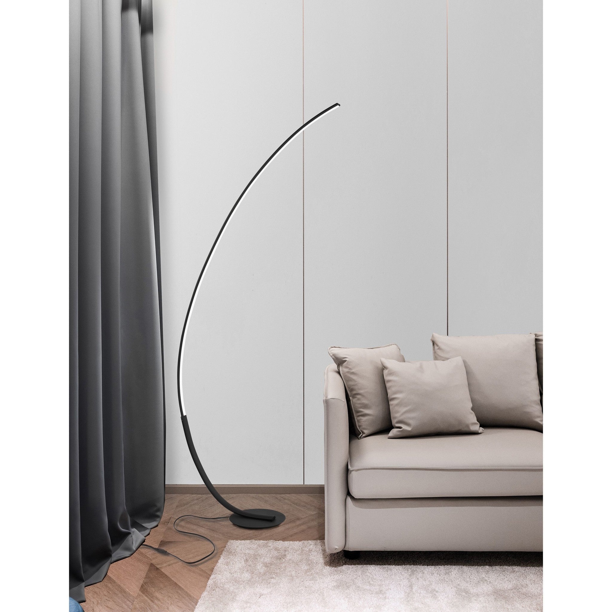 Lampadaire Premium, noir