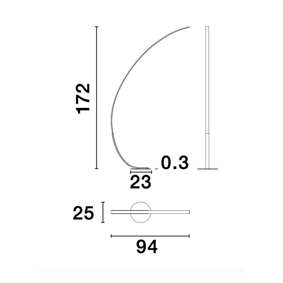 Lampadaire Premium, noir