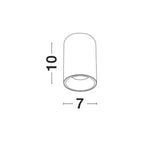 Spot en saillie NED 1L GU10, noir