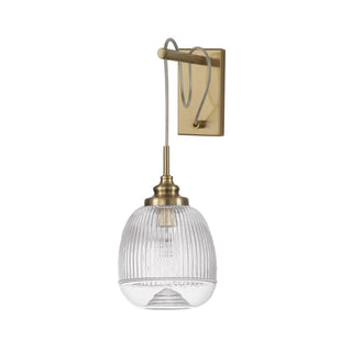 Wandlamp Mond wandamp / helder glas E14, goud