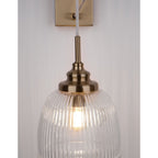 Wandlamp Mond wandamp / helder glas E14, goud