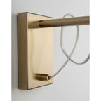 Wandlamp Mond wandamp / helder glas E14, goud