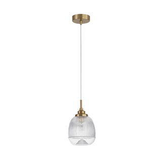 Hanglamp Mond / helder glas E14, goud