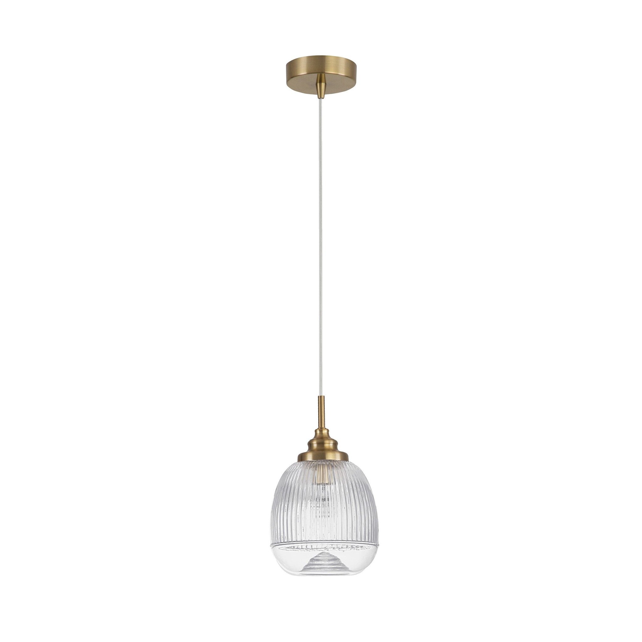 Hanglamp Mond / helder glas E14, goud