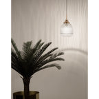 Hanglamp Mond / helder glas E14, goud