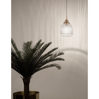 Hanglamp Mond / helder glas E14, goud