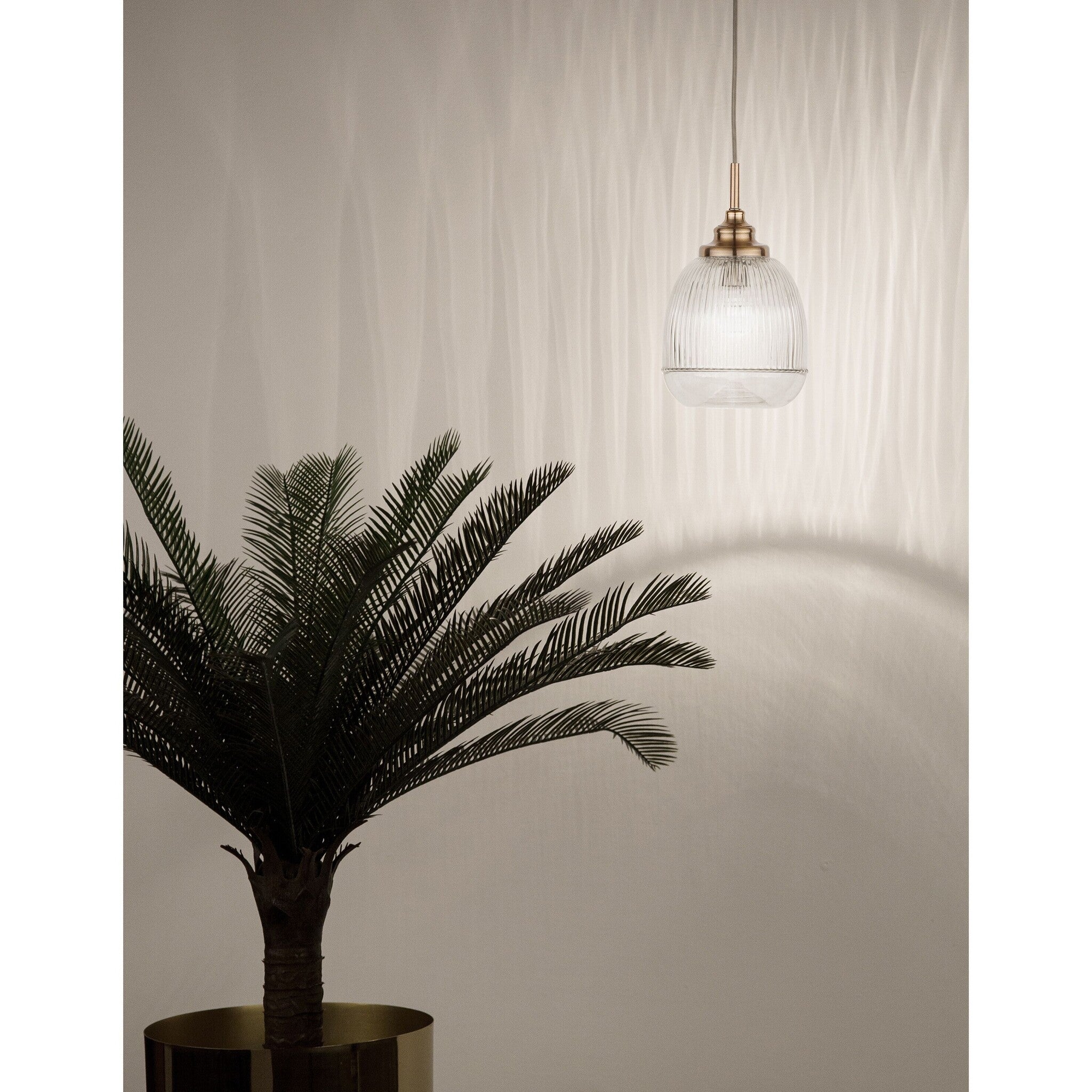 Hanglamp Mond / helder glas E14, goud