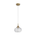 Hanglamp Mond / helder glas E14, goud