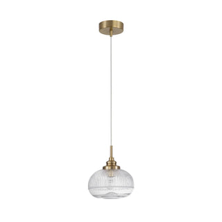 Hanglamp Mond / helder glas E14, goud