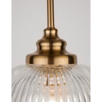 Hanglamp Mond / helder glas E14, goud