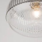 Hanglamp Mond / helder glas E14, goud