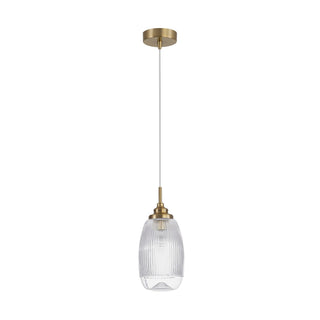Hanglamp Mond / helder glas E14, goud