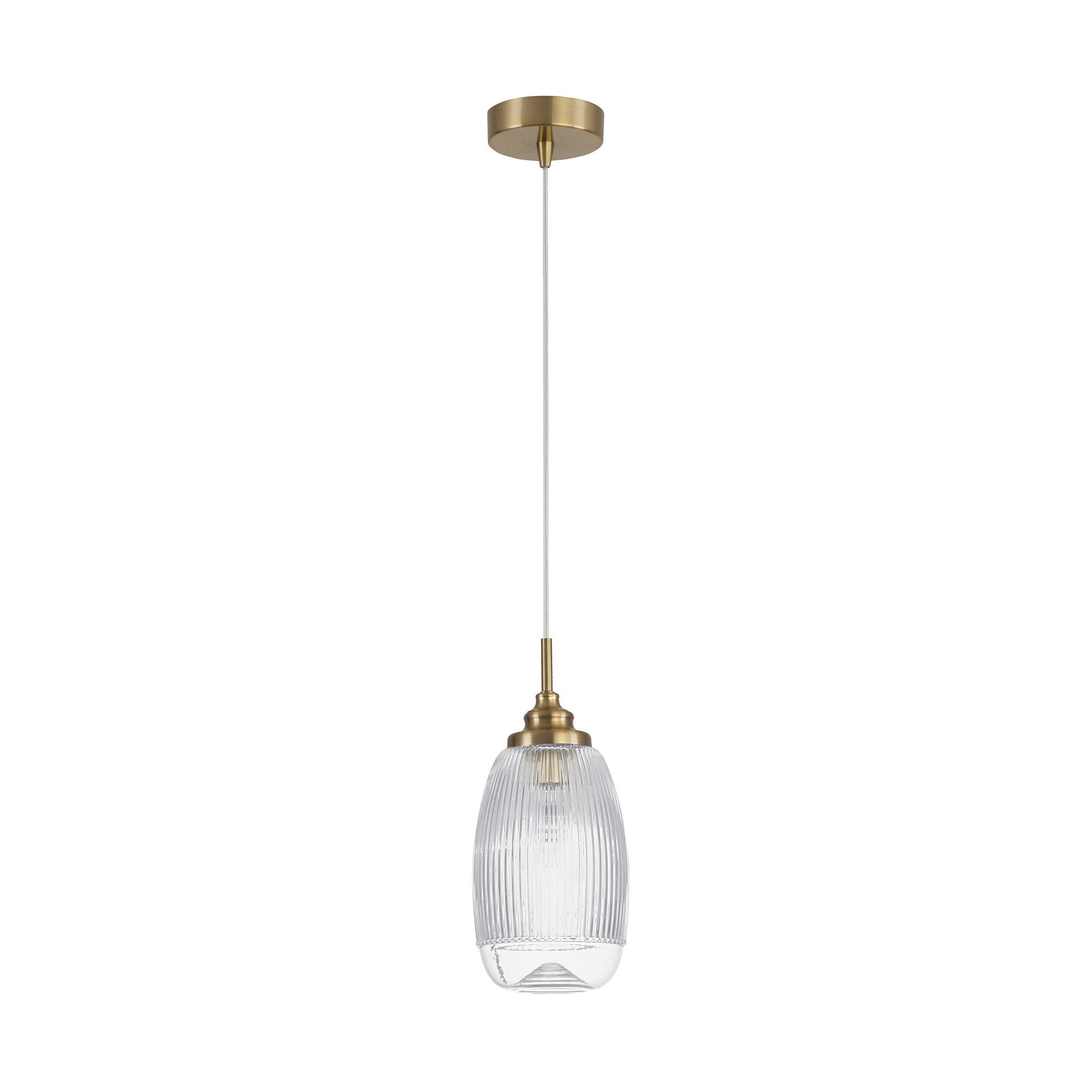 Hanglamp Mond / helder glas E14, goud
