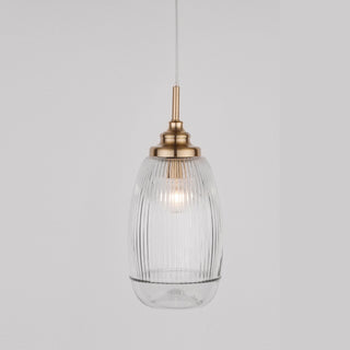 Hanglamp Mond / helder glas E14, goud