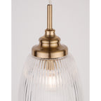 Hanglamp Mond / helder glas E14, goud