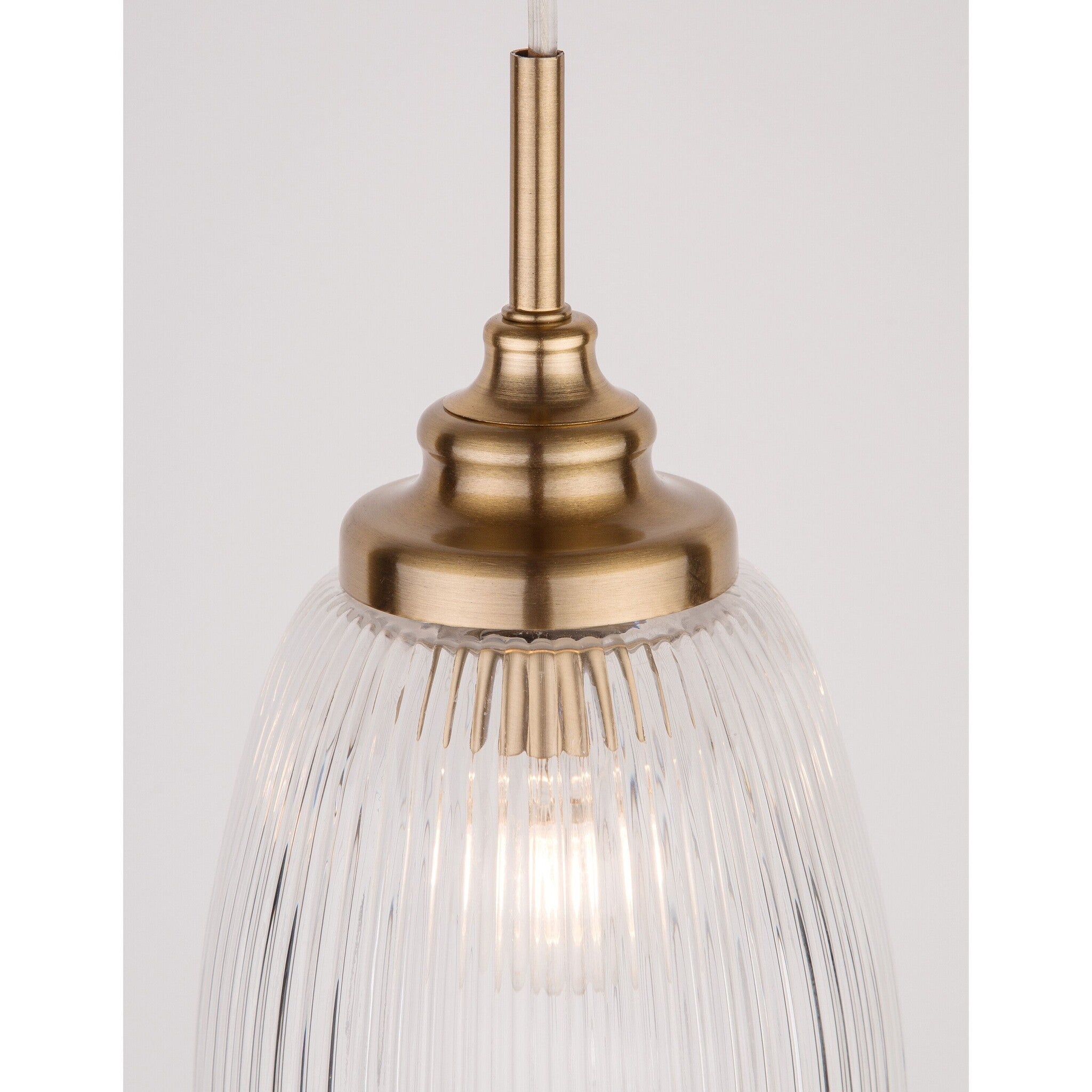 Hanglamp Mond / helder glas E14, goud