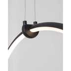 Hanglamp Ring, zwart