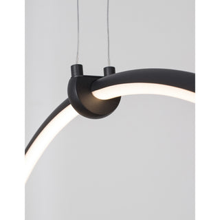 Hanglamp Ring, zwart
