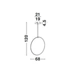 Hanglamp Ring, zwart