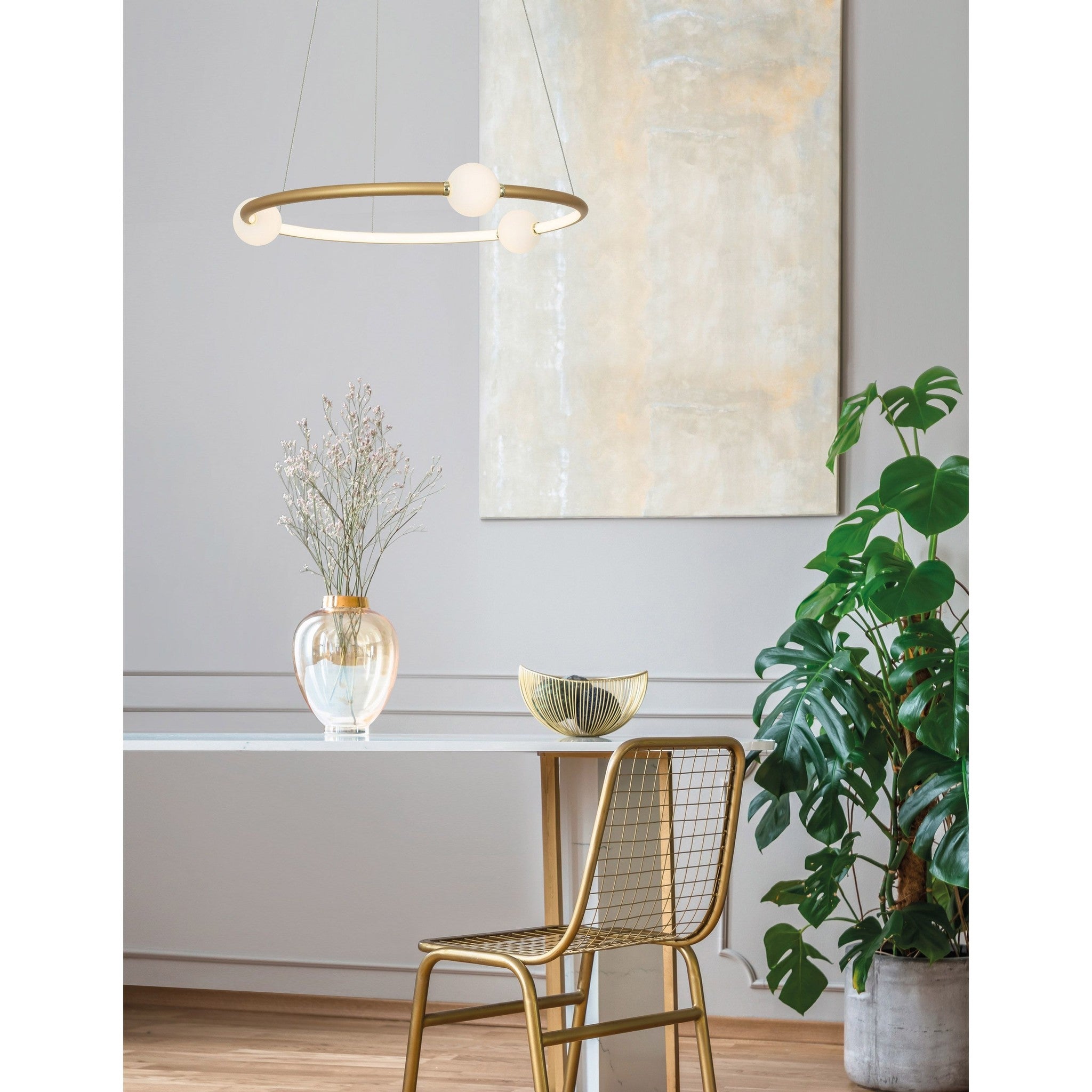 Hanglamp Celia, goud