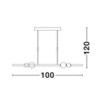 Hanglamp Celia, zwart
