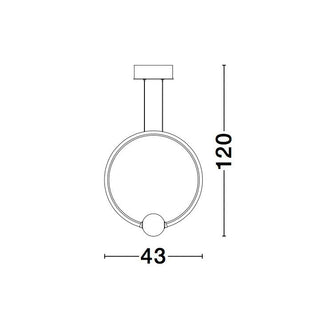 Hanglamp Celia, zwart