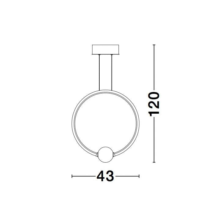 Hanglamp Celia, zwart