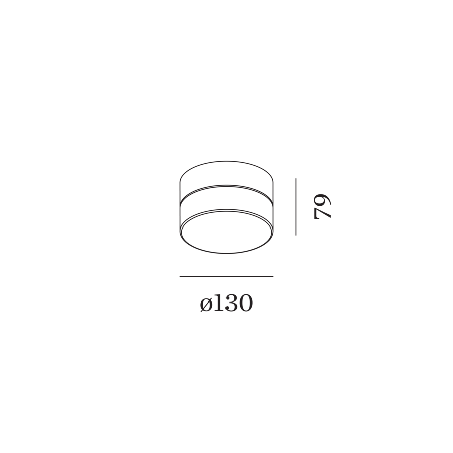 BLAS 1.0 plafonnier rond LED 3000K