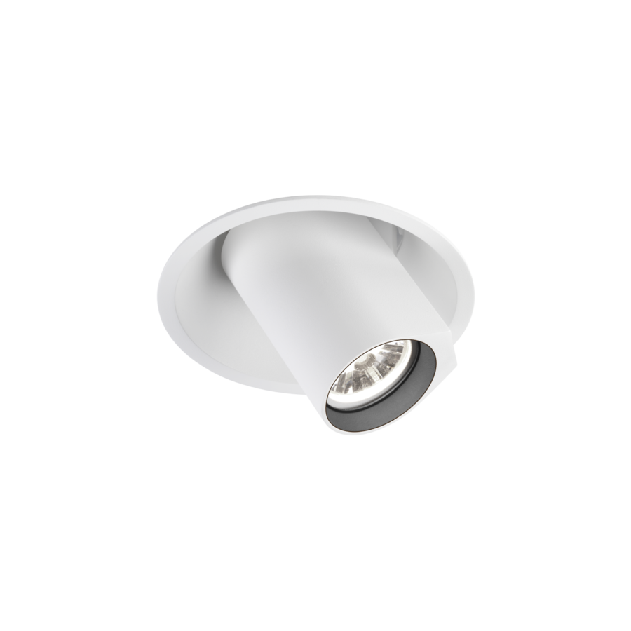 Wever & Ducré BLIEK ROUND 1.0 LED half-inbouwspot – verkrijgbaar in 3 kleuren – draadveren