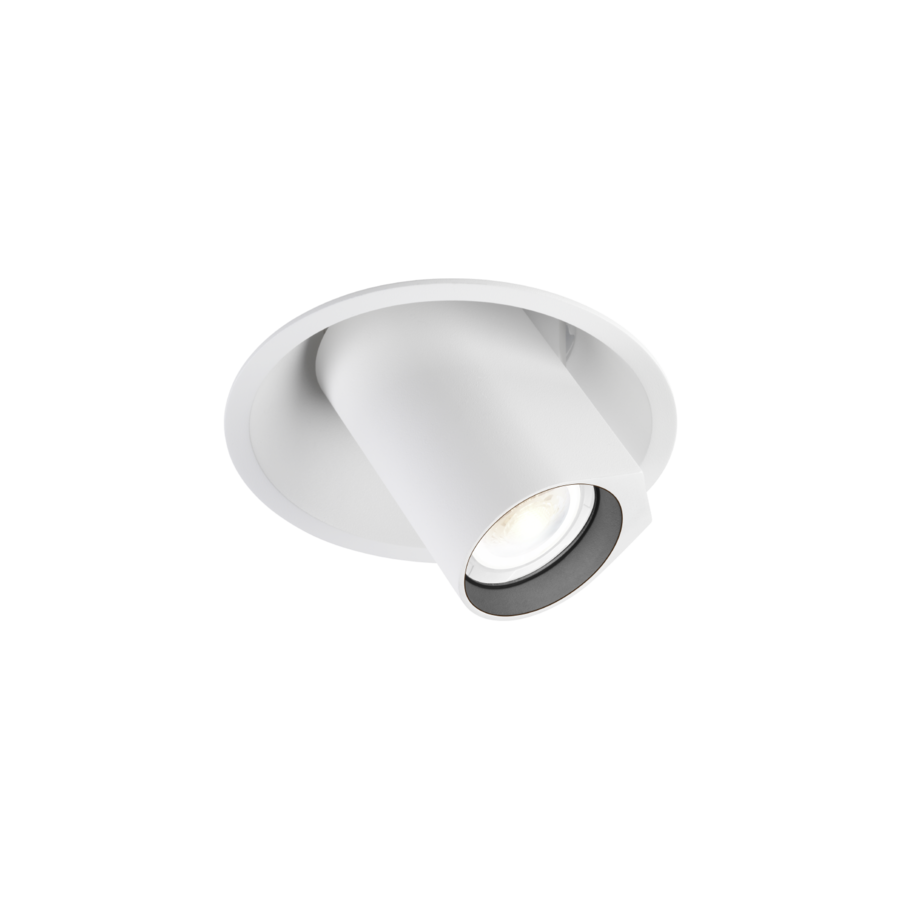 Wever & Ducré BLIEK ROUND 1.0 PAR16 semi-recessed spot – available in 3 colours – leaf springs