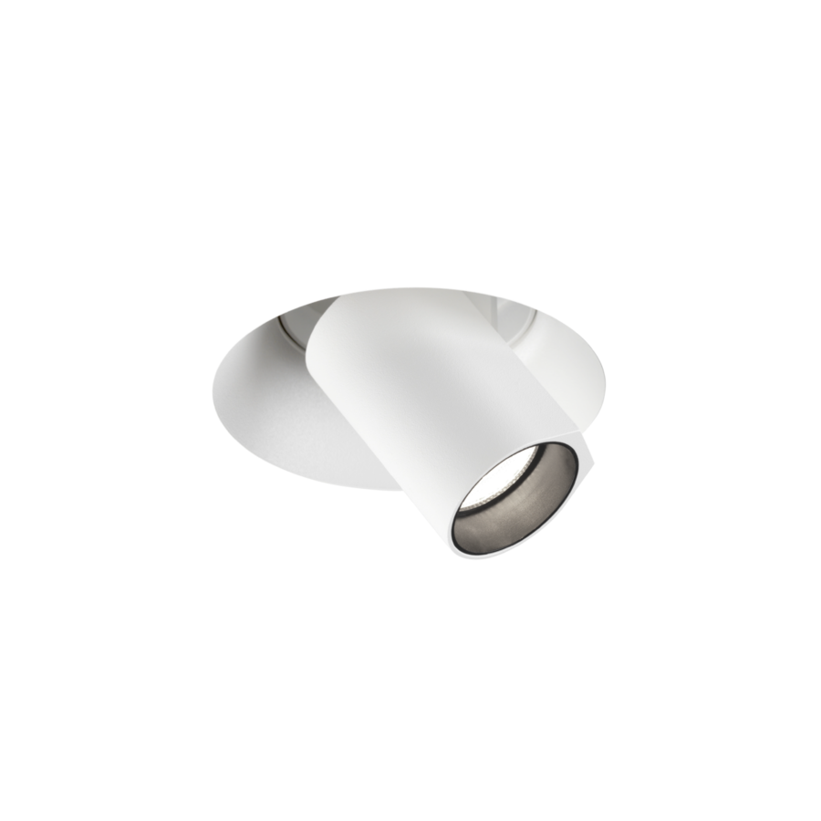 Wever & Ducré BLIEK ROUND petit trimless 1.0 semi-recessed spot – available in 3 colours