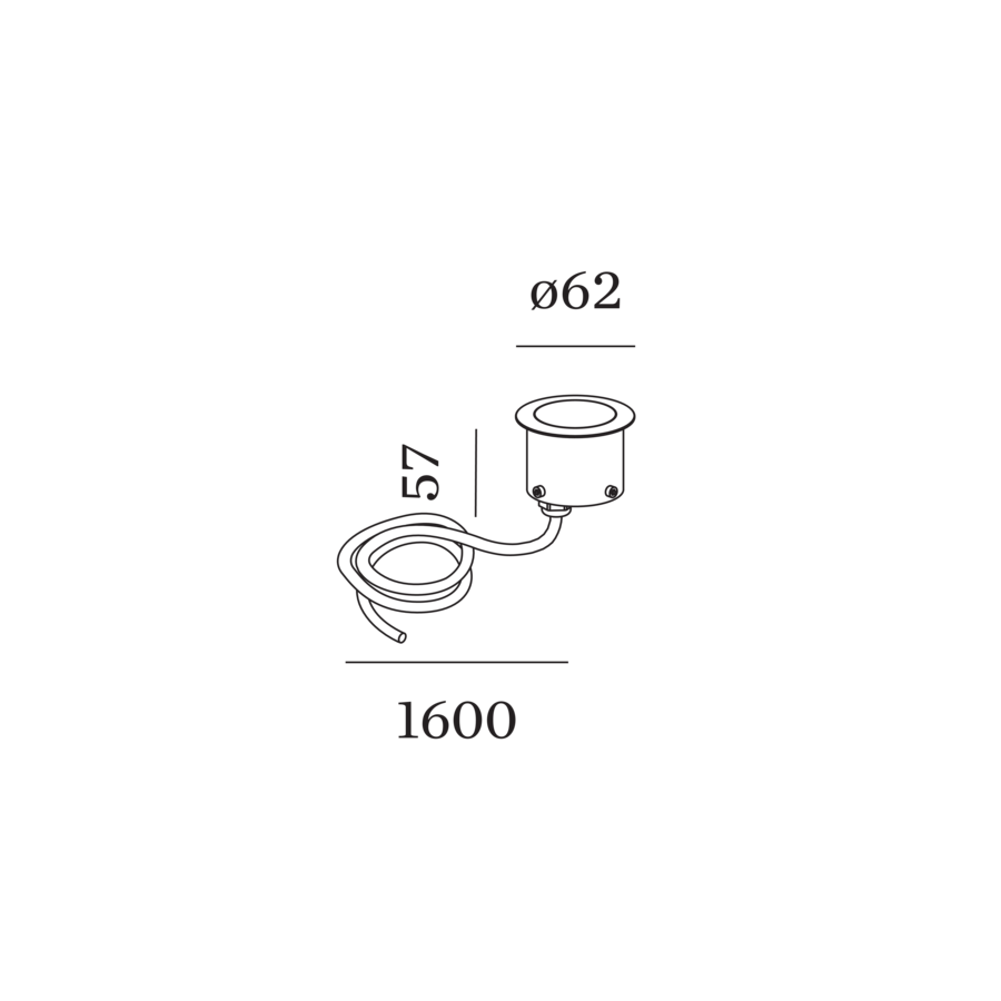 BLINK trim 1.0 ronde inbouwvloerspot LED 3000K zwart mat