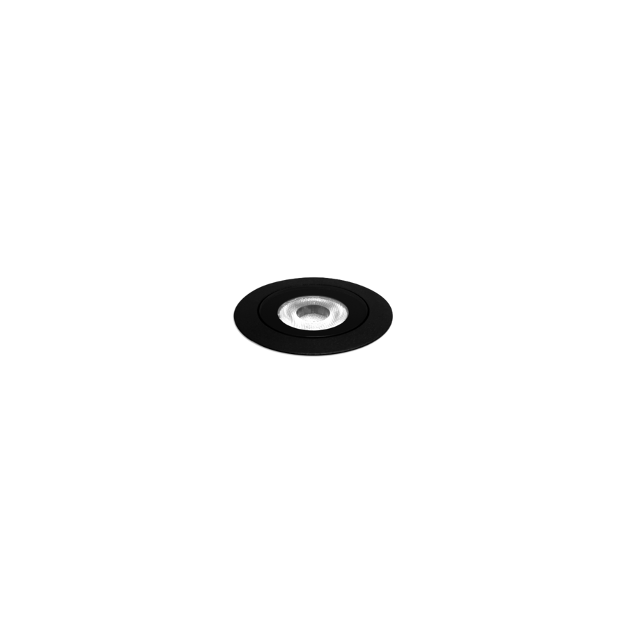BLINK trim 1.0 ronde inbouwvloerspot LED 3000K zwart mat