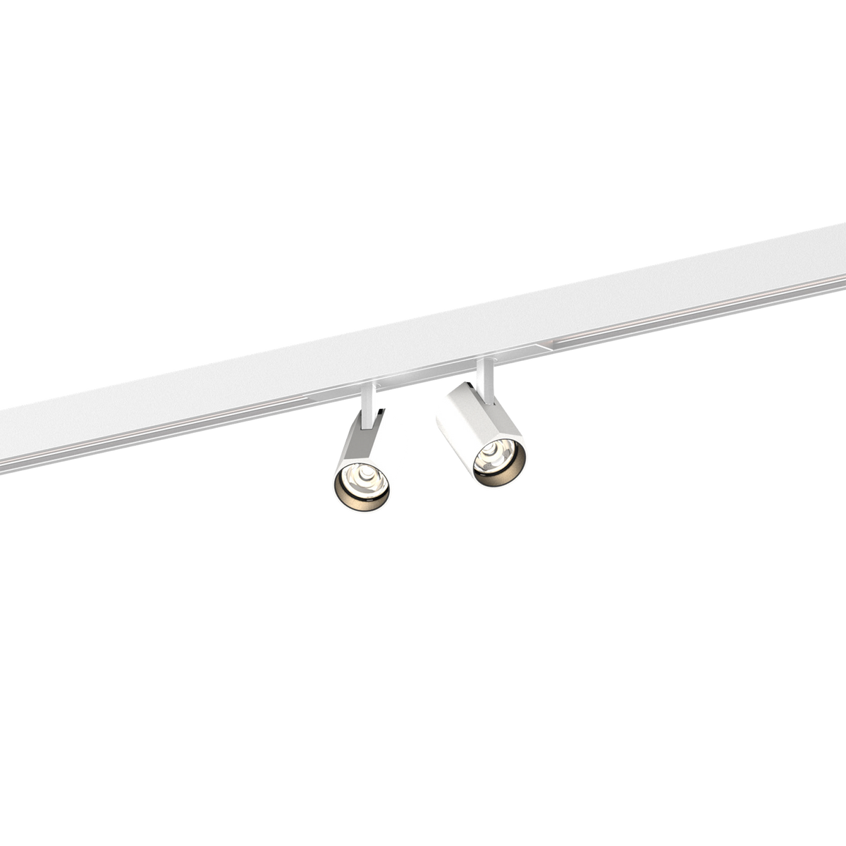 Wever & Ducré CENO on STREX 2.0 track spotlight Ø 3.5 cm 2-light LED 16.2W 965/1020lm CRI 90 31° DALI-2 dimmable IP20 – 2700K/3000K – available in 5 colours