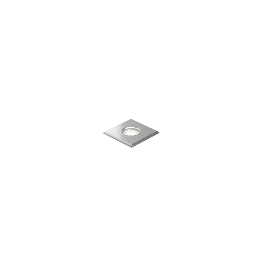 CHART 0.6 spot encastré de sol carré LED 3000K inox