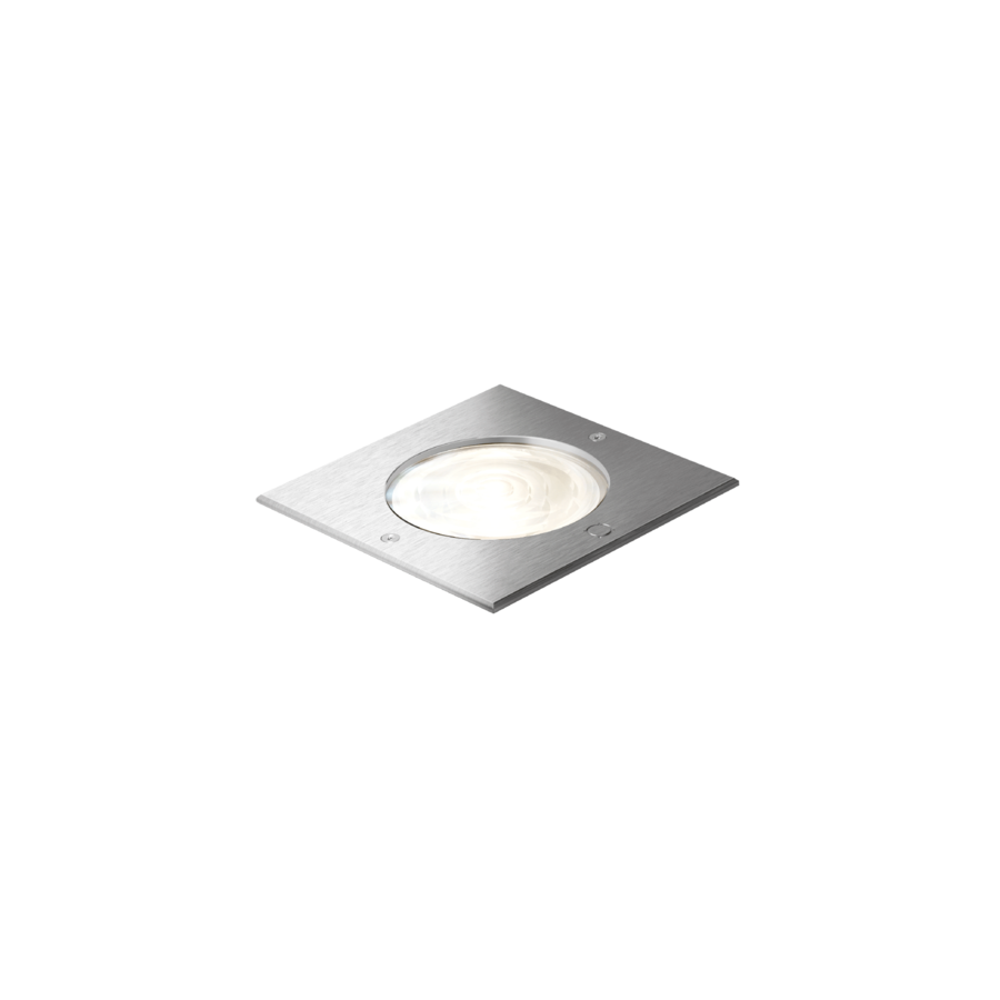 CHART 1.2 spot encastré de sol carré LED 3000K inox
