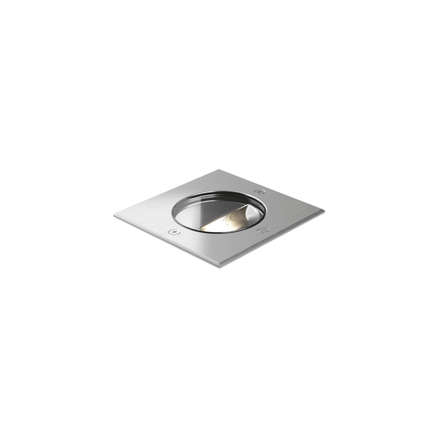 CHART ASYM 1.2 spot encastré de sol carré LED 3000K inox